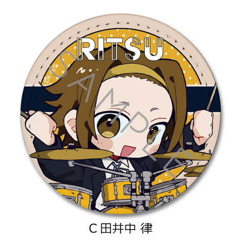 『けいおん!』レザーバッジ(丸形) C 田井中律